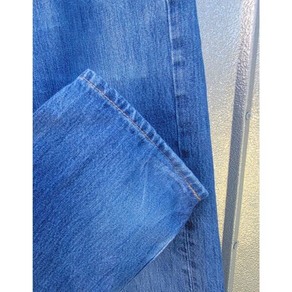 Levis 501 Button Fly Straight Leg Denim Jeans 31 X 30 - Picture 8 of 9